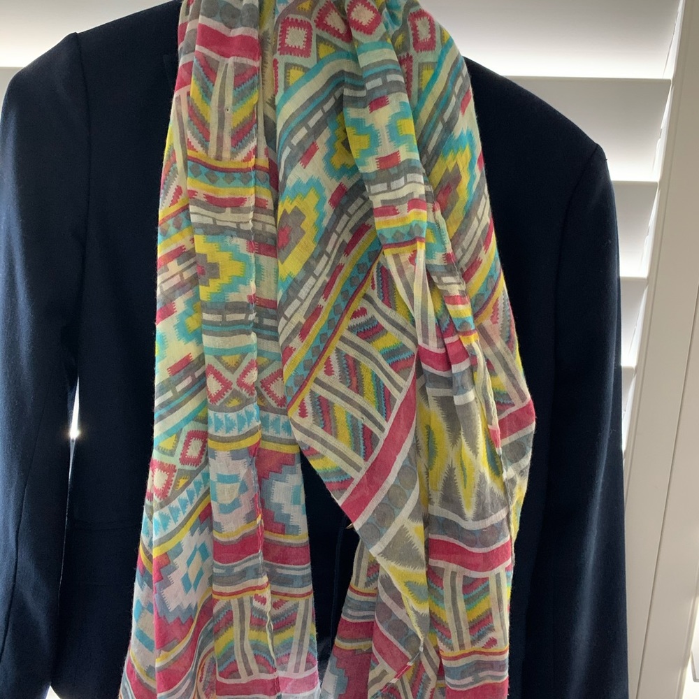 Printed colorful scarf